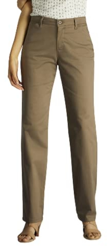 Lee Women’s Relaxed Fit All Day Straight Leg Pant - Brown - 16 Short
