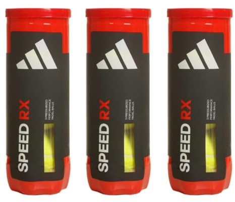 Adidas Speed RX Padel Balls - 3 Tubes of 3 (9 Balls)