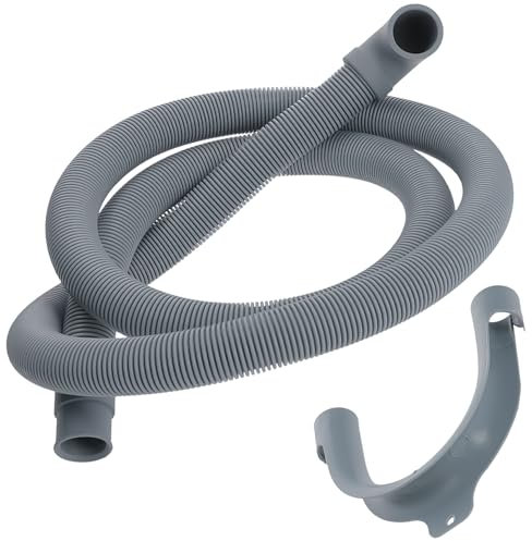 Tuyau Vidange Machine a Laver et Lave Vaisselle 1,5m Ø19/22 mm avec Support Adaptateur en Forme de U - MADE IN ITALY - Garantie de 10 Ans - MONTERAL