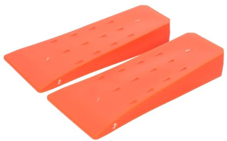 2 Pièces Outils Auxiliaires Pour Tronçonneuse Coin Forestier Coin D'abattage D'arbre Cale D'exploitation Forestière Accessoire De Bûcheron Cales En Plastique Abdos Orange Milisten