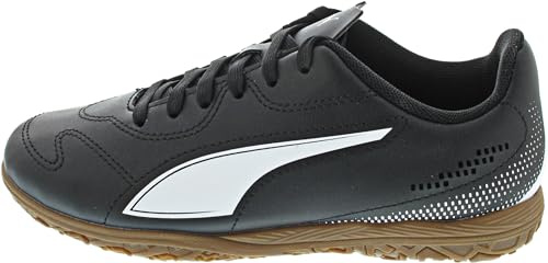 Puma Zapatillas de fútbol Unisex Vitoria II It Jrpara niños, Puma Negro, Puma Blanco, 32 EU