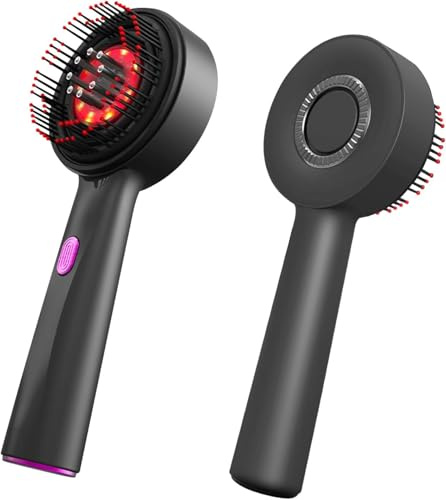 Brosse de massage électrique de la tête pour massage de la tête, brosse à cheveux électrique pour massage et soins du cuir chevelu, réglable en 3 étapes (noir)