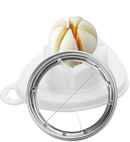 Cortador de huevos duros | Cortador de huevos de acero inoxidable | Picador de tomate, fruta, alegre, alambre de cocina, cortador de alambre para mantequilla, queso, fresa, huevos, kiwis