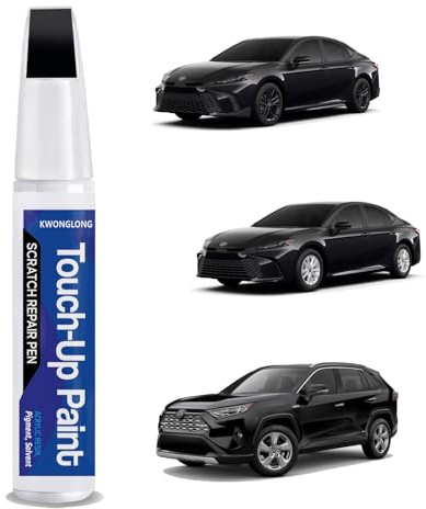 Midnight Black Metallic (218) Touchup Paint Compatible with Toyota, 2-in-1 Scratch Repair Pen Exact Color Match, Car Scratch Repair Pen