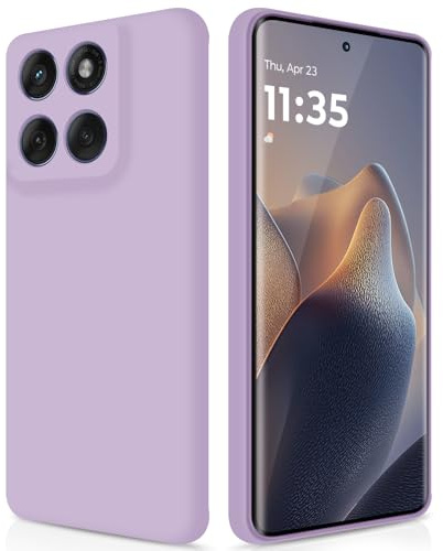 GiiYoon Funda para Motorola Edge 60 Fusion/Edge 60, Case de Silicona Suave de TPU Carcasa Protector de Goma Fexible Prueba Liviano y a Delgado de Golpes Antirrayas para Teléfono (Violeta)