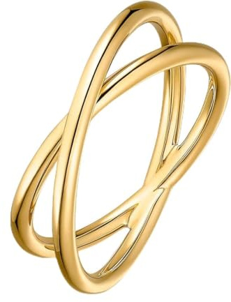 CHRIST Damen-Damenring 375er Gelbgold 58, Gold 32004798
