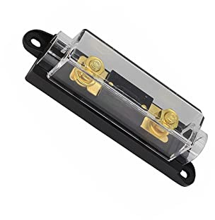 KOLACEN ANL guldpläterad säkring 100 Amp + ANL säkringshållare svart 1-pack