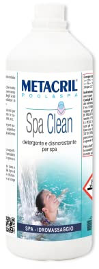 Metacril Spa Clean 1 LITRO- Detergente sgrassante e disincrostante per la Superficie della Spa idromassaggio