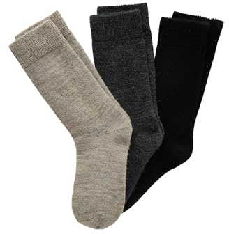 Damart - Lot de 3 Paires de Chaussettes Unies Thermolactyl, Homme, Multicolore, Taille 45/47