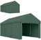 Outsunny Carpa Garaje 6x3 m Garaje Exterior para Coche Impermeable Garaje Portátil Anti-UV con Paredes Laterales Desmontables y 2 Puertas con Cremallera Verde