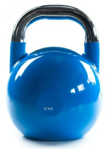 ARAFIT Kettlebell 12 kg | Pesa Rusa de Acero con Asa Cromada | Entrenamiento Funcional, Crossfit y Fuerza | Base Plana Antideslizante