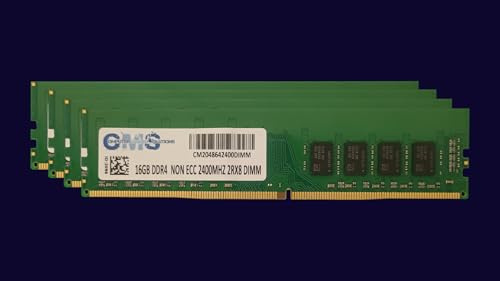 64GB (4X16GB) Memory RAM Compatible with MSI - X370 Gaming Plus, X370 Gaming PRO Carbon, X370 Krait Gaming, X370 XPOWER Gaming Titanium Motherboards by CMS C120