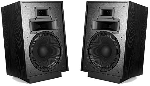 Klipsch Heritage Series Heresy IV Floorstanding Speaker Pair in Satin Black Ash