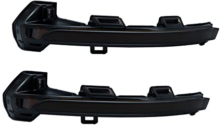 AUTO-STYLE Satz LED Außenspiegel-Blinker kompatibel mit Volkswagen Passat (3G) 2014- & Arteon 2017- - Smoke - inkl. dynamischem Lauflicht