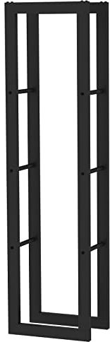 Toboli Étagère pour bois de chauffage – 150 x 25 x 40 cm – capacité 150 kg – en Métal revêtu par poudre – Support range bûche pour Stockage Empilage Cheminée Poêle pour intérieur et extérieur