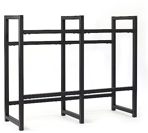 Toboli Getränkekistenregal für 4 Kästen, Kistenregal aus Stahl, 91x31x75 cm, 20kg pro Ebene