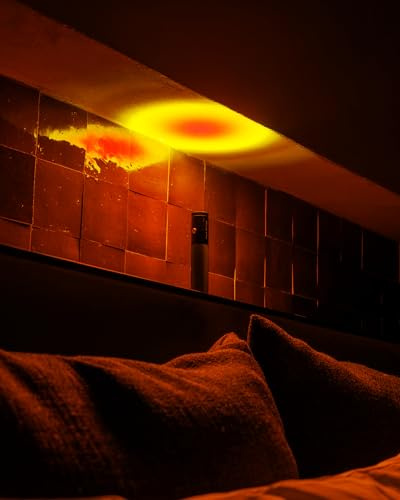 HALO EDITION Lampada Mag 2 Sunset Lamp – L’Originale – Luce Portatile a Batteria, Lampada LED Dimmerabile, Torcia, Sistema Magnetico, Cavo USB-C, Kit di Sospensione, IP54