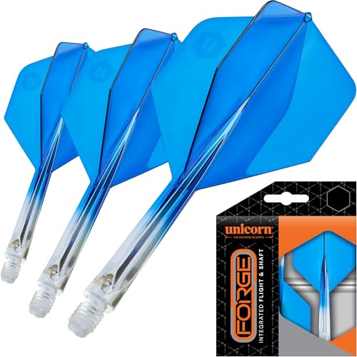 Unicorn Forge Integrated Dart Flights & Shafts - One Piece Moulded System for Stable Flight, Reduced Bounce Outs & Consistent Grouping - All-in-One Combination for Controlled Throw Performance