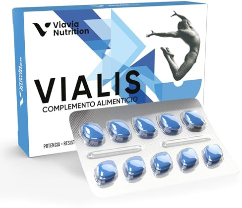 VIALIS x 10 gélules – Complément naturel à effet immédiat et durable – Extra fort – Hautement dosé avec ginseng, maca, tribulus terrestris et arginine