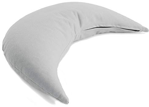 GIRAFFENLAND Kräuterkissen Mond ca. 50cm | weiß | 8-Kräuter Duftkissen | mit zusätzlichem Bio-Inlett