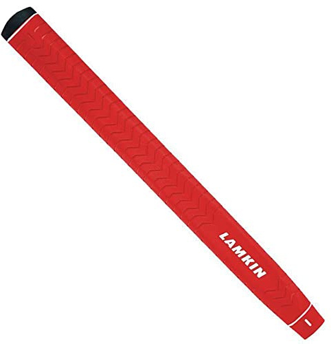 Lamkin Herren, Rot Putter-Golfgriff, tiefgeätzt, Standard