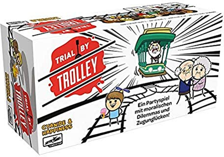 Lucky Duck Games, Trial by Trolley, Grundspiel, Partyspiel, Kartenspiel, 3-13 Spieler, Ab 16+ Jahren, 15+ Minuten, Deutsch