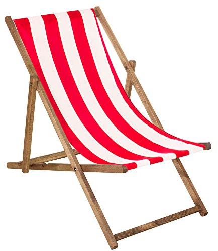 SPRINGOS lettino da giardino pieghevole in legno impregnato pieghevole relax lettino da campeggio sedia da spiaggia faggio