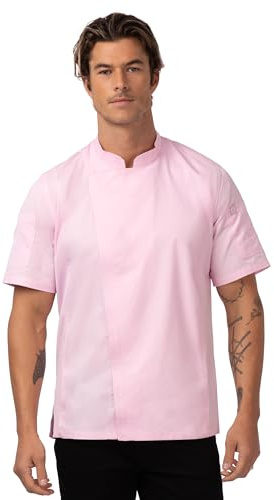 Chef Works Men's Springfield Chef Coat (Pink, X-Large)