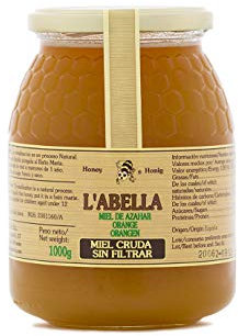 L'Abella Mel - Miel de Azahar cruda, sin filtrar - Flor del naranjo | Miel Pura de Abeja Recolectada Artesanalmente en Valle Jalón, Costa Blanca, España - 1000g