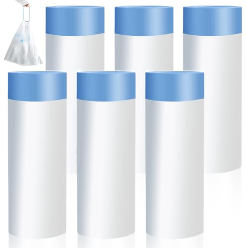 TOATELU Kattlåda Insatser 6-Pack 45 x 50 cm - Påse för Enkelt Byte av Kattströ Med Dragband