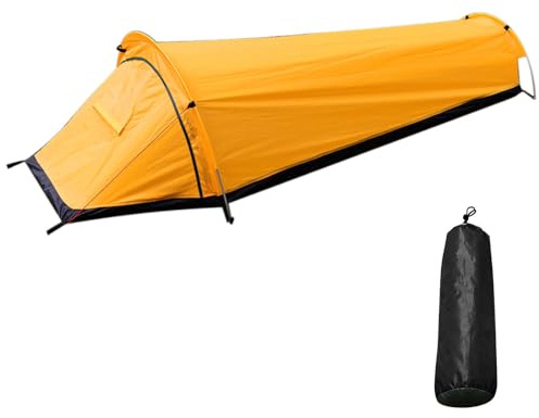 Tienda de senderismo para 1 persona – Tienda de campaña portátil con bolsa de transporte – Tienda impermeable ultraligera – Bolsa de Bivouac – Tienda de trekking – Montañismo – Camping – Escalada y