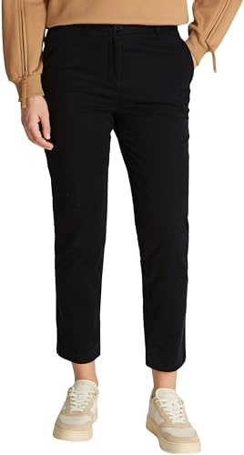 Tommy Hilfiger Pantalones Chinos elásticos y Ajustados al Tobillo para Mujer, Negro (Negro), 62