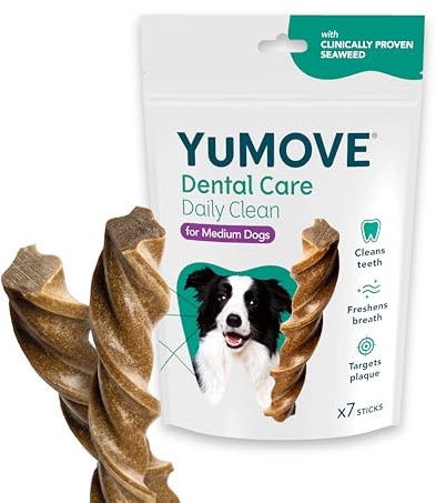 YuMOVE Daily Clean Dental Sticks for Medium Dogs | 7 pack