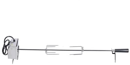 Kit Girarrosto Motore Rotante Stabile Asta per Spiedo Facile Montaggio per Feste Barbecue All'aperto (Spina europea 220 V)