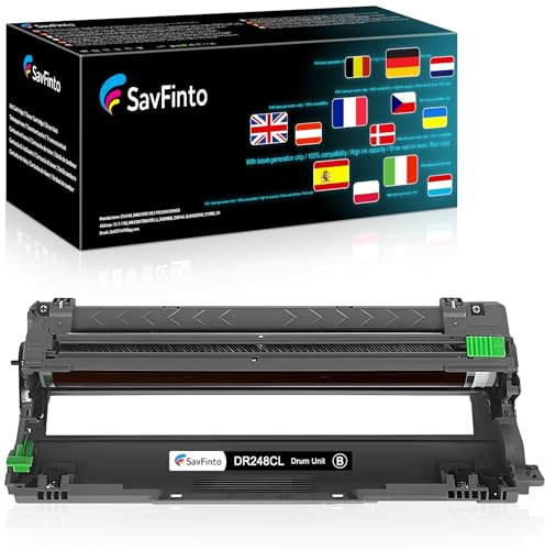SavFinto DR248CL Black Drum Unit Replacement for Brother DR-248CL Drum Compatible with MFC-L3740CDWE DCP-L3520CDW L3520CDWE L3555CDW L3560CDW HL-L8230CDW L3220CW L3220CWE L8240CDW (1 Black)