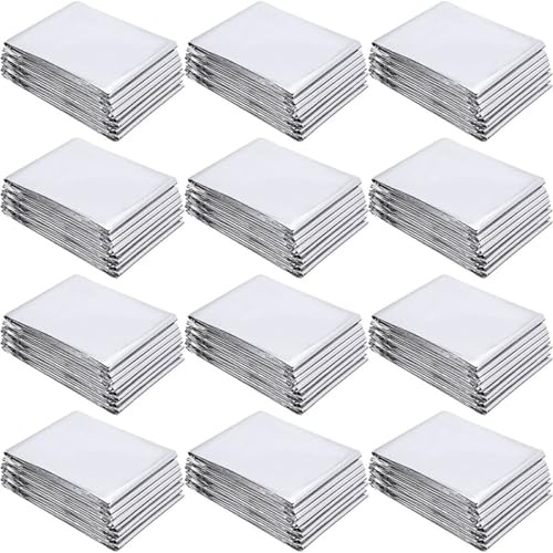 HONMEET 12 Láminas De Reflectante Plateada para Jardín y Plantas, Delgada De para Invernaderos, Láminas Térmicas Protectoras para Cultivo Exterior y Emergencia