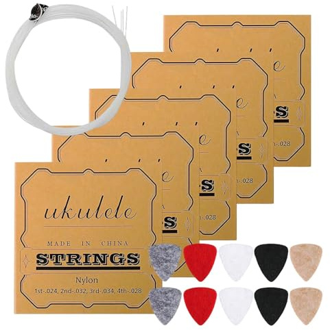 Ukulelesträngar Set 5 Sats Reparationstillbehör
