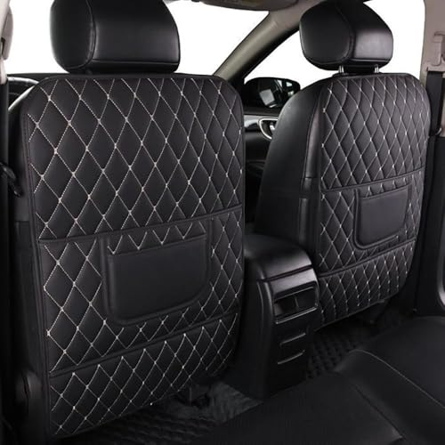 CWYLF 2 Pezzi Protezione Sedile Auto Organizer Bambini per BMW i3s 2017-2022, Protezione Schienale Auto Protegge i Rivestimenti dal Fango,Black