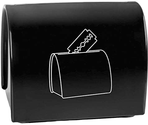 Caja de eliminación de afeitadora, Banco de Almacenamiento Seguro para Objetos punzantes, Caja de contenedor de Reciclaje de rebanadas de Afeitar para salón, de eliminación de Objetos punzante