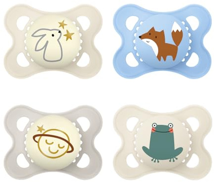 MAM Chupete Original para Bebés 0-6 Meses, Día y Noche, 4 uds