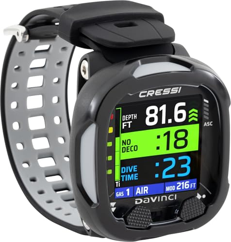 CRESSI Da Vinci Reloj Ordenador, Negro/Gris
