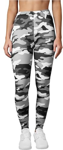 Urban Classics Damen Ladies Camo Leggings Snow camo, S