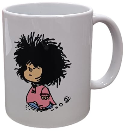 DrMugCollection Taza Mafalda Sleep, taza de cerámica de 350ml