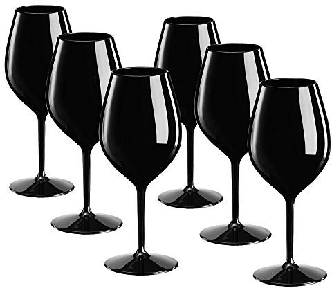 DoimoFlair Verre à Vin Verre à Vin Blanc Verre à Vin Rouge Gobelet Verre Verre Jumbo Plastique Plastique Verre Plastique Camping Ensemble 6 Pièces