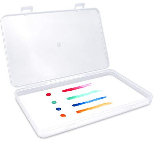 Jucoci Nasse Palette Acrylfarben Miniaturen Pigment Palette Modellfarbe hält Ihre Farbe länger feucht (22.8 x 14 cm)