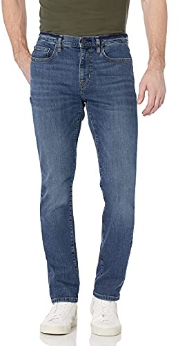 Amazon Essentials Men's Jeans Slim Fit Stretch - Discontinued Colors, Medium Wash, 40W x 30L