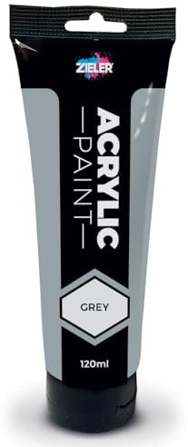 Zieler 120ml Acrylic Paints (Grey)