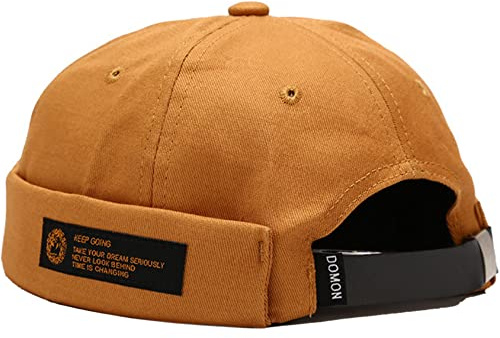 DURINM Uomo Cappelli Docker cap Cappelli Senza Tesa Beanie Polsino Arrotolato Berretto da Portuale da Uomo Unisex retrò Multicolore Estate Cowboy Vintage Taglia Unica Cappello