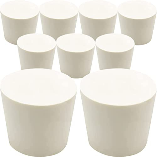 BESTonZON 9 Piezas Tapón De Tubo De Goma Tapones para Matraces Tapas De Cerveza Conservadas Tapones De Goma Garrafa De 1 Galón Matraz De Goma Sidra Dura Caucho Vidrio Productos Domésticos
