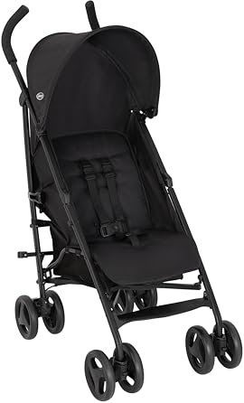 Graco EZLite, ultimate easy-to-use lightweight stroller at only 6.6kg for on-the-go families. Suitable from birth to approx. 3 years (15kg), Midnight fashion, Black